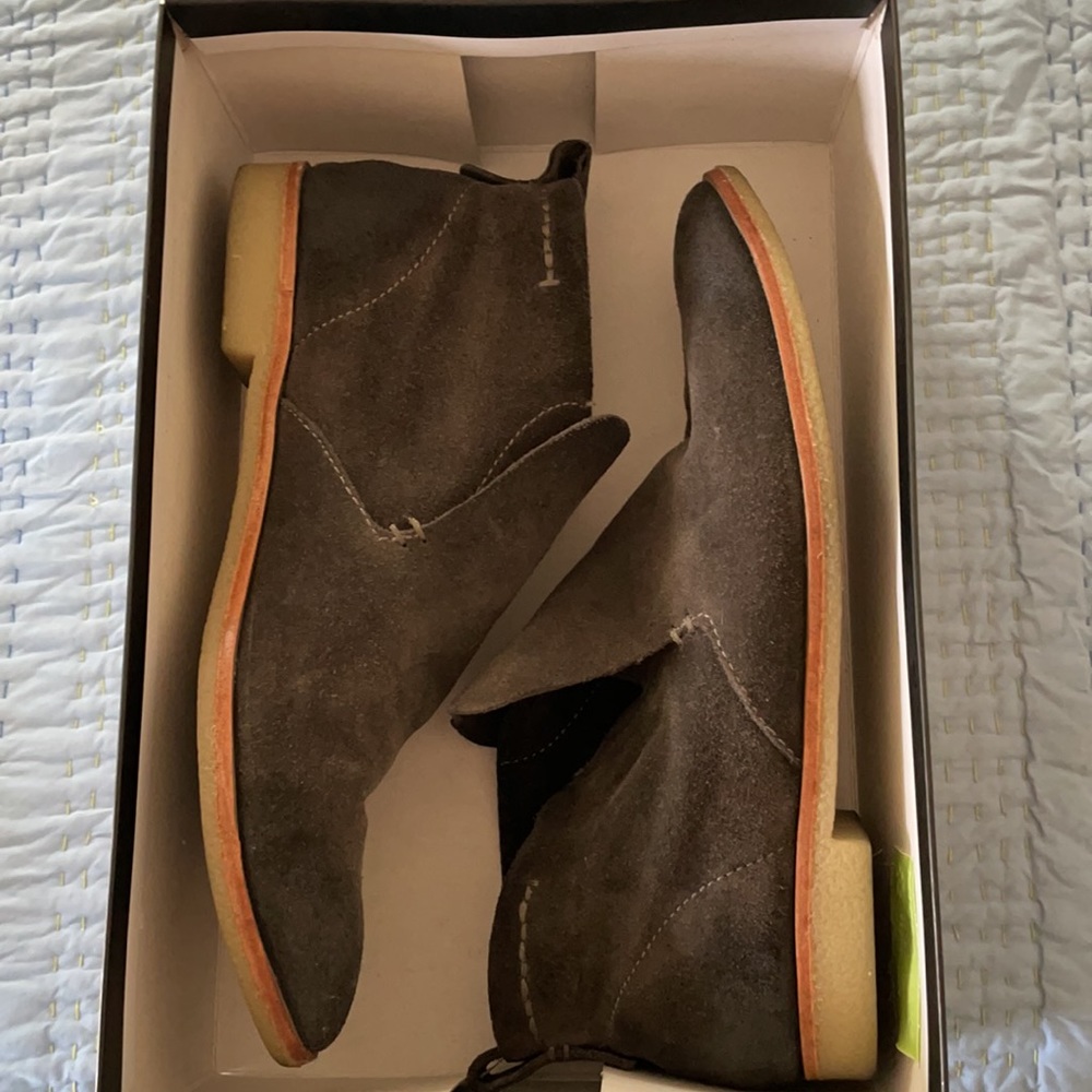 Dolce Vita Gray Suede Ankle Booties - Picture 5 of 6